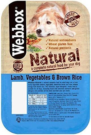 Webbox Lamb, Vegetables & Brown Rice 400g - PACK (7)