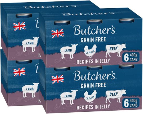 Butcher's Recipes in Jelly Dog Food Tins 6x400g  - PACK (4)