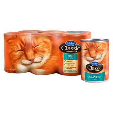 Butcher's Classic Cat Food Fish Variety Pack in Jelly 6x400g - PACK (4)