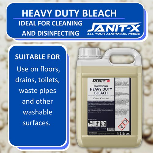 Janit-X Professional Heavy Duty Bleach 5 Litre - PACK (2)
