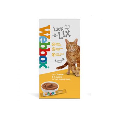 Webbox Lick-e-Lix Cheese & Taurine 5 Pack