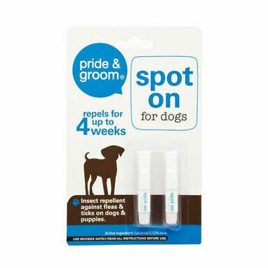 Pride & Groom Spot on for Dogs 2 Pack