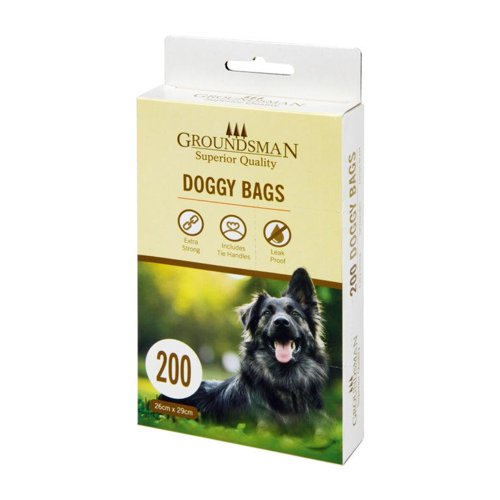 Doggy Waste Bags Extra Strong With Tie Handles 200's