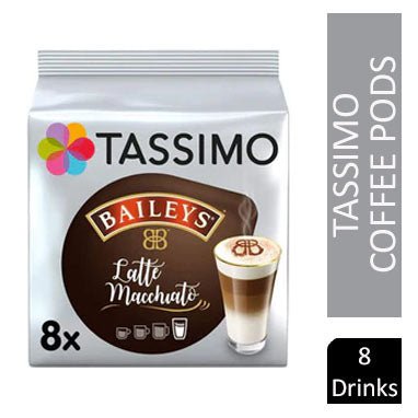Tassimo Latte Macchiato Baileys Pods 16's (8 Drinks) - PACK (5)
