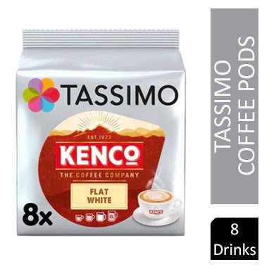 Tassimo Kenco Flat White Pods 16's (8 Drinks) - PACK (5)