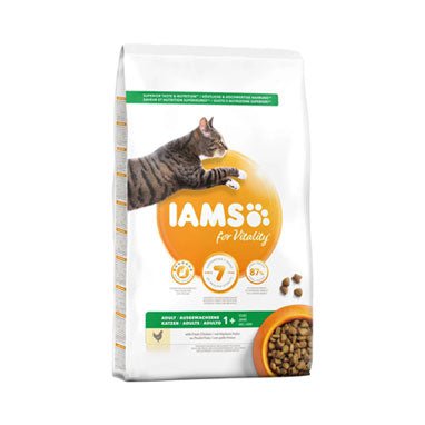 IAMS for Vitality Adult Cat Food Fresh Chicken 800g - PACK (5)