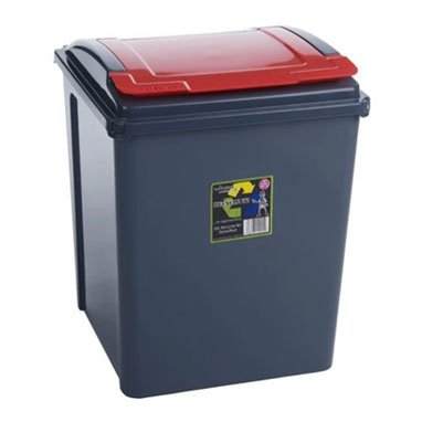 Wham Recycle It Red Bin & Lid 50 Litre