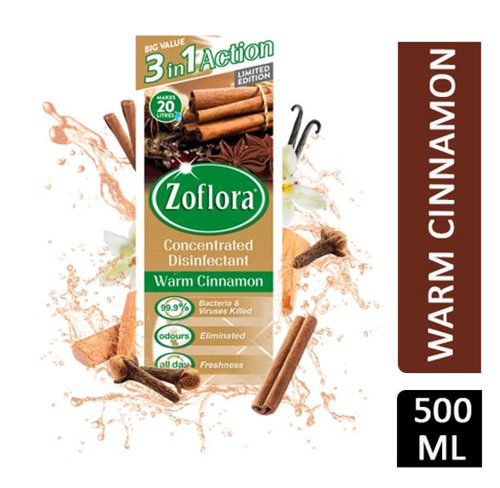 Zoflora Warm Cinnamon Disinfectant 500ml - PACK (12)