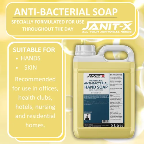 Janit-X Professional Luxury Anti-Bacterial Hand Soap 5 Litre