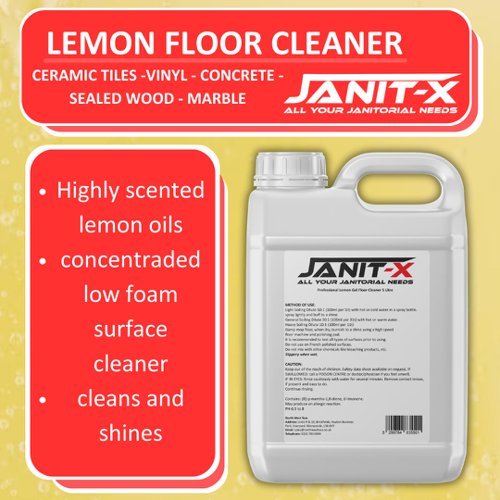 Janit-X Professional Bio Lemon Floor Cleaner Gel 5 Litre - PACK (2)