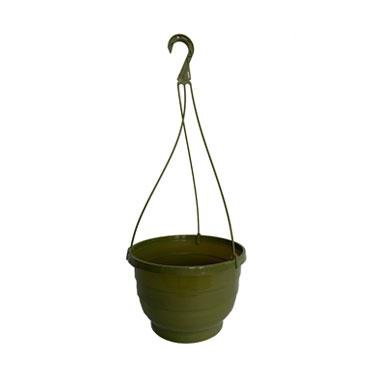 Fixtures Green Hanging Basket 25cm x 16cm