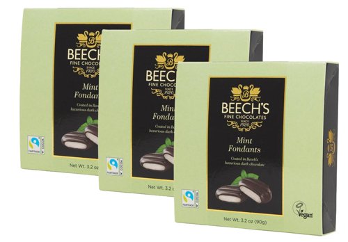 Beech's Fine Luxury Chocolate Mint Cream Fondant 90g - PACK (12)