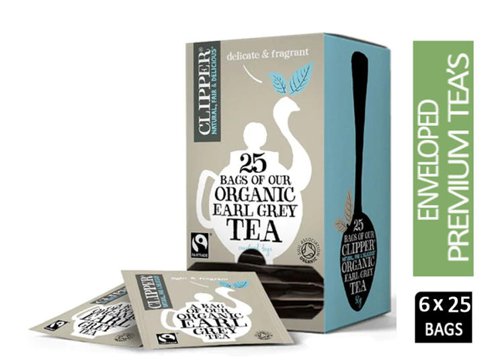 Clipper Fairtrade Organic Speciality Earl Grey 25 Envelopes - PACK (6)