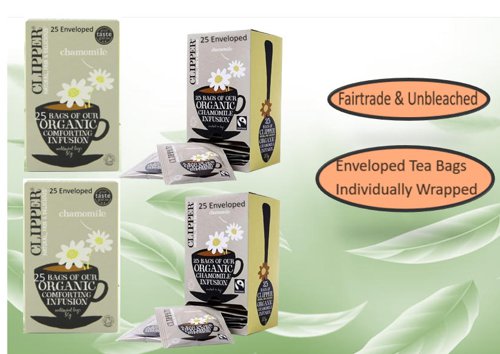 Clipper Fairtrade Organic Infusion Chamomile 25 Envelopes - PACK (6)