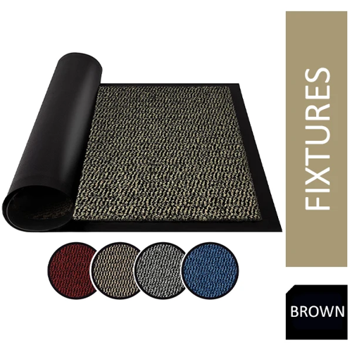 Fixtures Barrier Doorway Door Floor Mat 60cm x 120cm Brown
