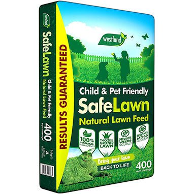 Westland SafeLawn Natural Lawn Feed 400m2 Green 14kg - PACK (55)