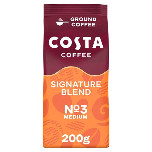 Costa Signature Blend Ground For Cafetiere & Filter 200g - PACK (5)