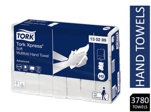 Tork Xpress Multifold White Hand Towel H2 21 x 180 Sheets {120289}