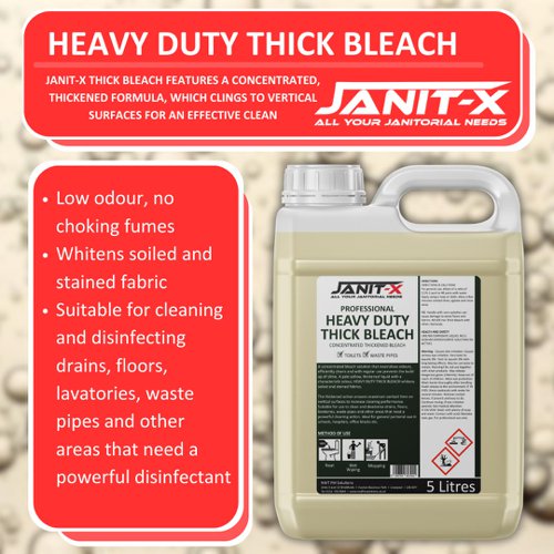 Janit-X Professional Extra Thick Bleach 5 Litre - PACK (2)
