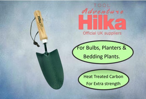 Hilka Carbon Steel Green Hand Trowel