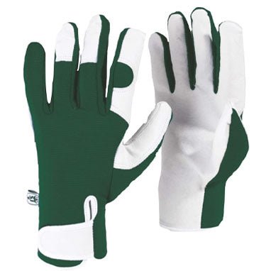 Kew Gardens {Spear & Jackson} Leather Palm Green Small Gloves (Pair) - PACK (10)