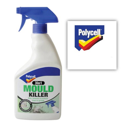 Polycell 3in1 Mould Killer Spray 500ml - PACK (6)