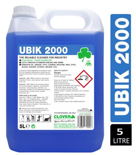 Ubik 2000 Universal Cleaner Concentrate 5 Litre - PACK (2)