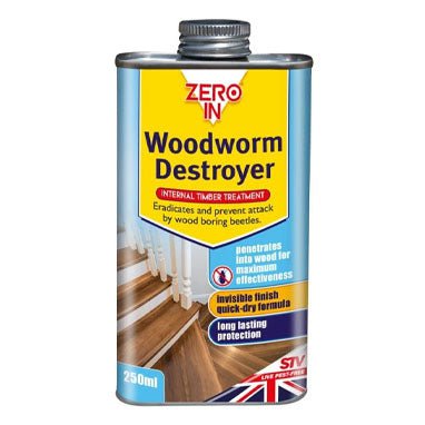 Zero-in Woodworm Destroyer 250ml - PACK (6)