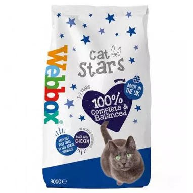 Webbox Cat Stars Complete Cat Food 1-7 Years 900g - PACK (6)
