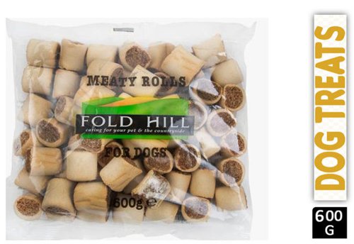 Fold Hill Meaty Rolls For Dogs 600g - PACK (16)