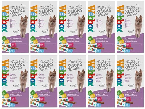 Webbox Cats Delight Mini Mix Sticks for Kittens 16’s - PACK (10)