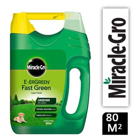 Miracle-Gro Evergreen Fast Green Lawn Food Spreader 80m2 - PACK (4)