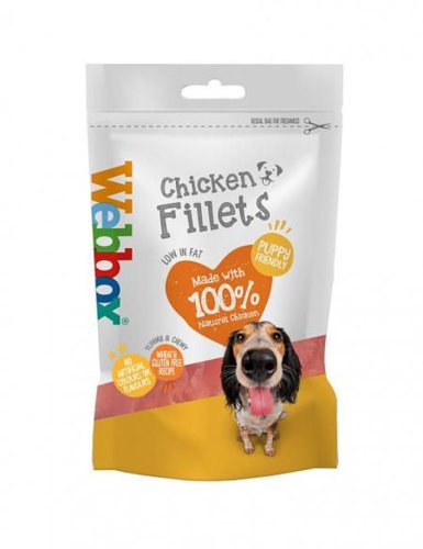 Webbox Chicken Fillets Dog Treats 100g  - PACK (15)