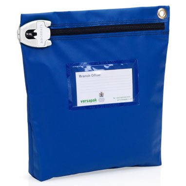 Versapak Medium Secure Cash Bag 267x267x50mm BLUE (CCB1)