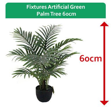 Fixtures Artificial Green Palm Tree 60cm