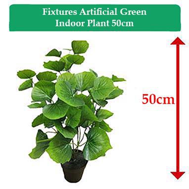 Fixtures Artificial Green Indoor Plant 50cm - PACK (12)