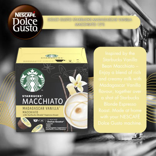 Dolce Gusto Starbucks Madagascar Vanilla Macchiato 12's - PACK (3)