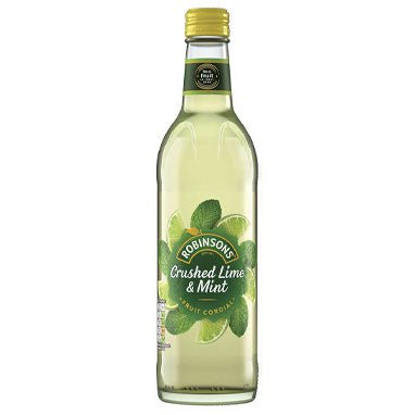 Robinsons Crushed Lime & Mint 500ml (Glass) - PACK (8)