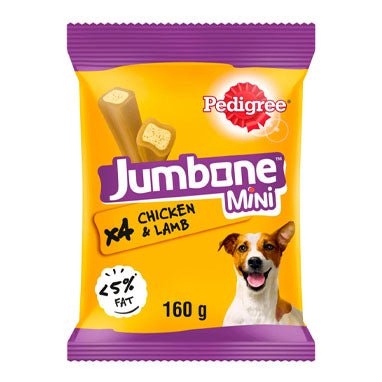 Pedigree Jumbone Small Dog Treats with Chicken and Lamb 4 Chews - PACK (8)