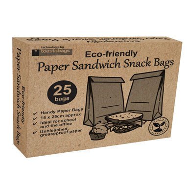 Planit Eco Friendly Paper Sandwich Bags 25's