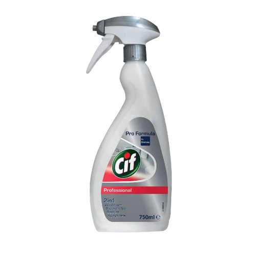 Cif Pro Formula 2-in-1 Washroom 750ml - Washroom Cleaner and Limescale remover - PACK (6)