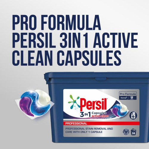 Persil Pro Formula 3in1 Active Clean Capsules 38's