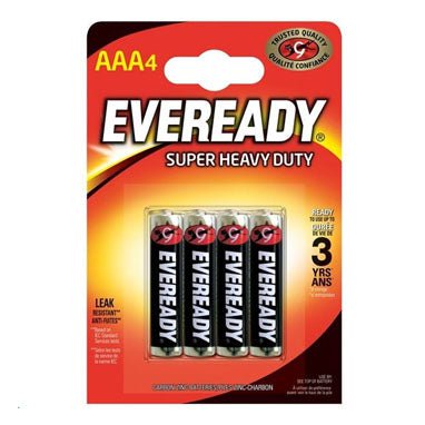 Eveready AAA Super Heavy Duty Pack 4's