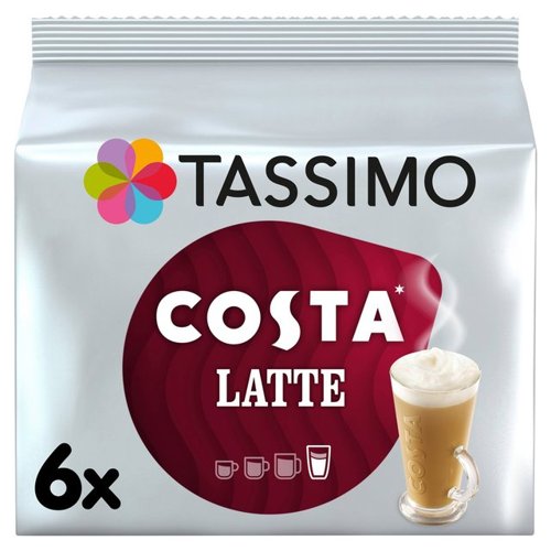 Tassimo Costa Cappuccino Pods 16's (8 Drinks) - PACK (5)
