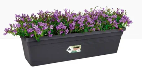 Elho Green Basics Large Trough 60cm LIVING BLACK - PACK (10)