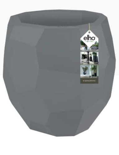 Elho Pure Large 40cm Designer Pot CONCRETE GREY