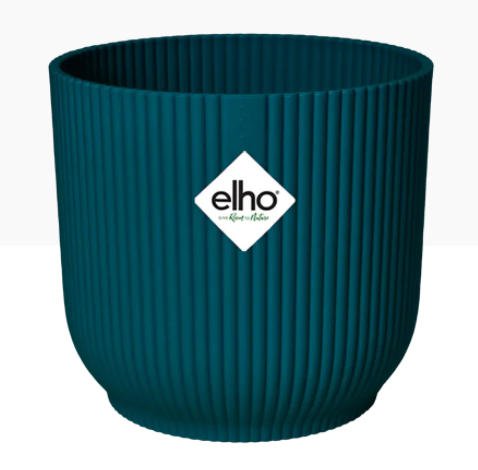 Elho Vibes Fold Round 14cm Display Pot DEEP BLUE
