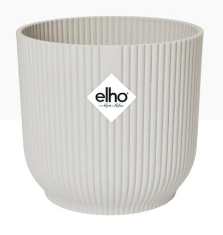 Elho Vibes Fold Round 14cm Display Pot SILKY WHITE