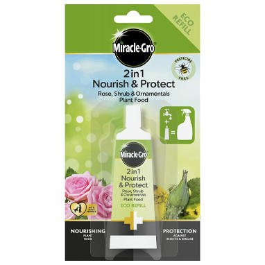 Miracle Gro Nourish & Protect Rose Shrub Plant Food Refill 24ml - PACK (24)