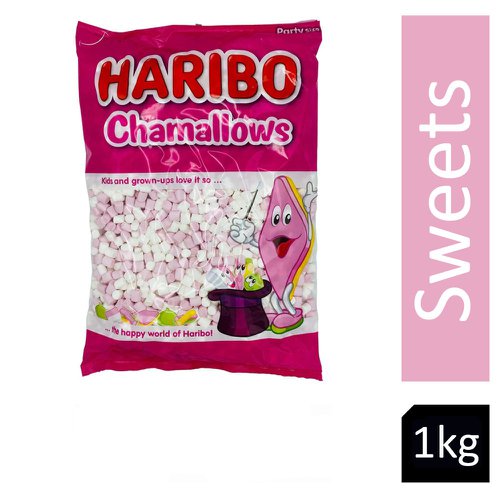 Haribo Chamallows Mini Pink & White 1kg - PACK (8)